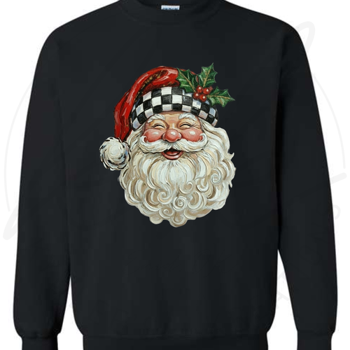 $15 Black Friday Checkered Santa Tee -- MYSTERY COLOR!!!!