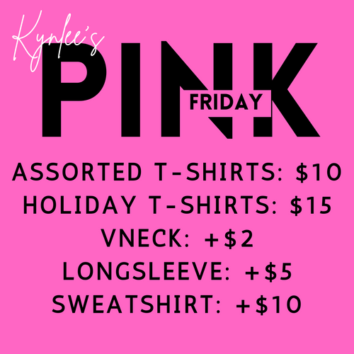 PINK FRIDAY TEES