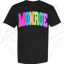 Load image into Gallery viewer, CUSTOM NEON CHECK SCHOOL SPIRIT TEE