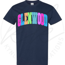 Load image into Gallery viewer, CUSTOM NEON CHECK SCHOOL SPIRIT TEE