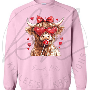 $15 Friday Valentines Cow Tee -- MYSTERY COLOR!!!