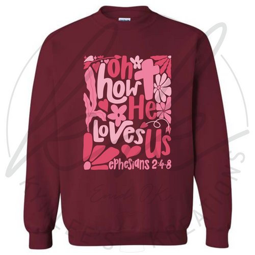 $15 Friday Oh How He Loves Us Tee -- MYSTERY COLOR!!!