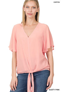 Front Tie Blouse
