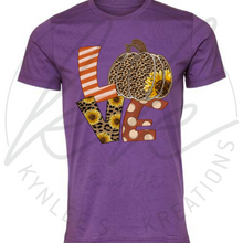 Load image into Gallery viewer, Leopard Sunflower LOVE Tee