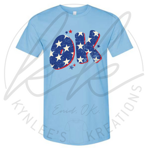Patriotic Oklahoma Tee