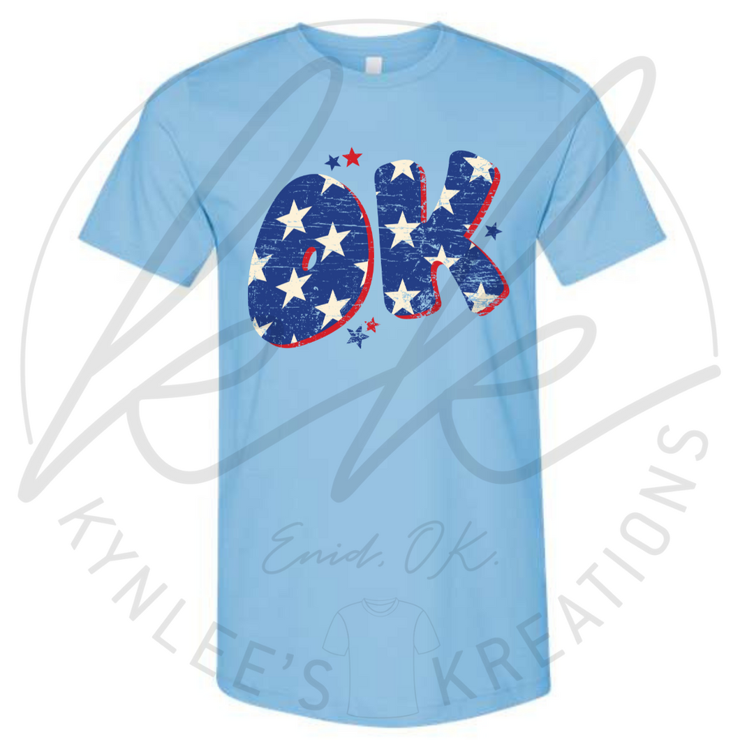Patriotic Oklahoma Tee