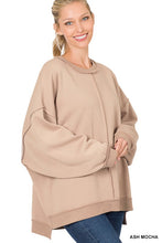 Load image into Gallery viewer, Oversized Exposed Seam Sweatshirt