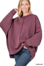 Load image into Gallery viewer, Oversized Exposed Seam Sweatshirt