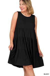 Classy Sassy Tiered Tank Dress