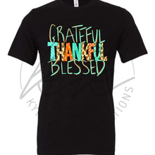 Load image into Gallery viewer, Grateful, Thankful, Blessed Tee