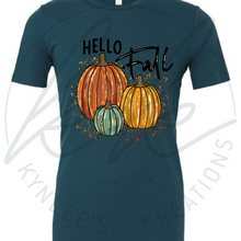Load image into Gallery viewer, Shimmery Hello Fall Tee