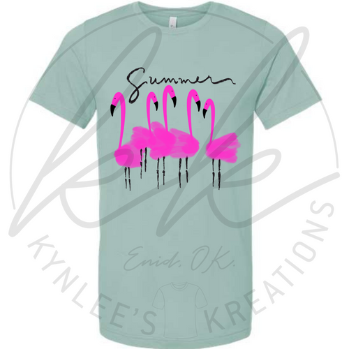 Flamingo Summer Tee