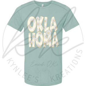 Floral Oklahoma Tee