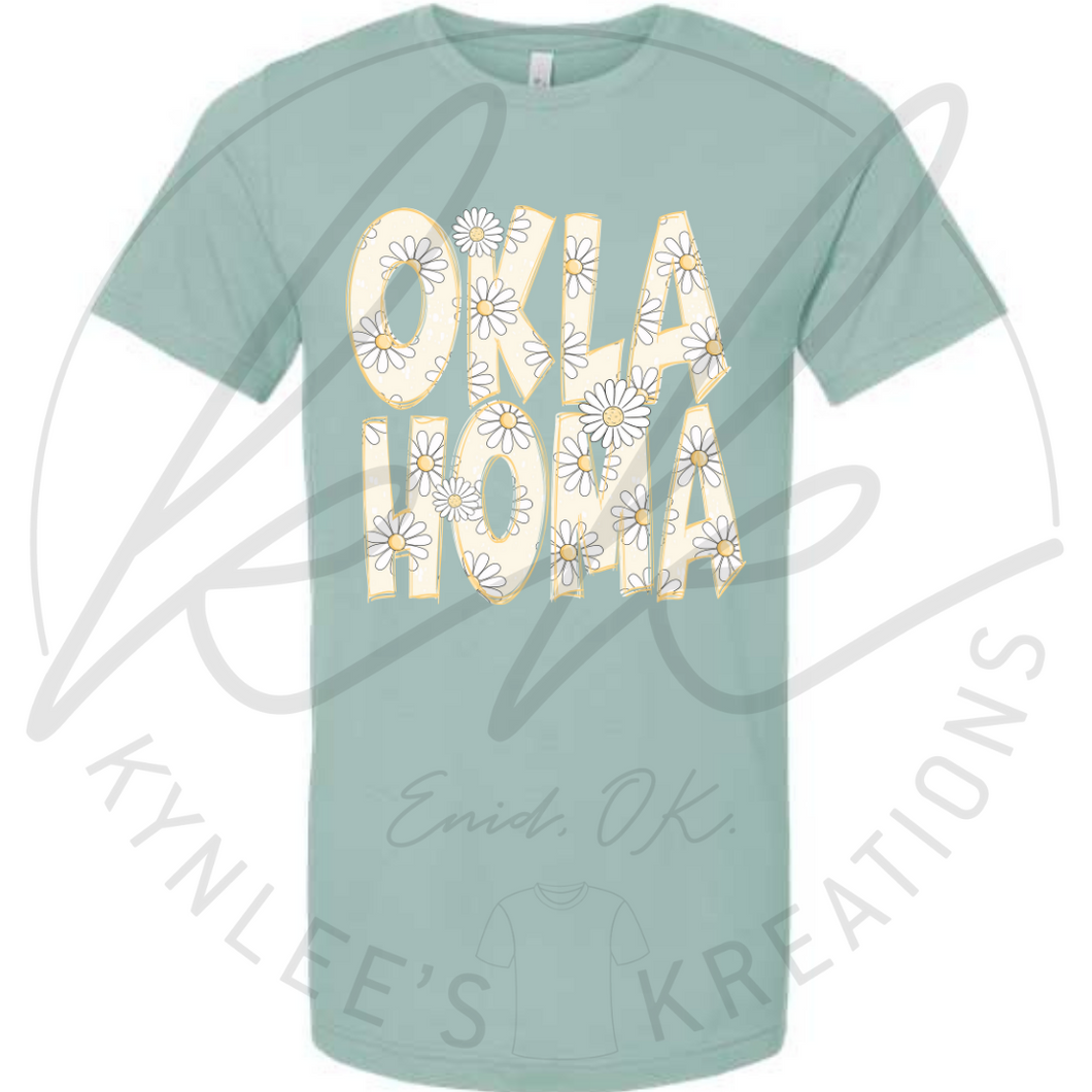 Floral Oklahoma Tee