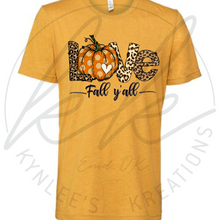 Load image into Gallery viewer, Love Fall Y&#39;all Tee