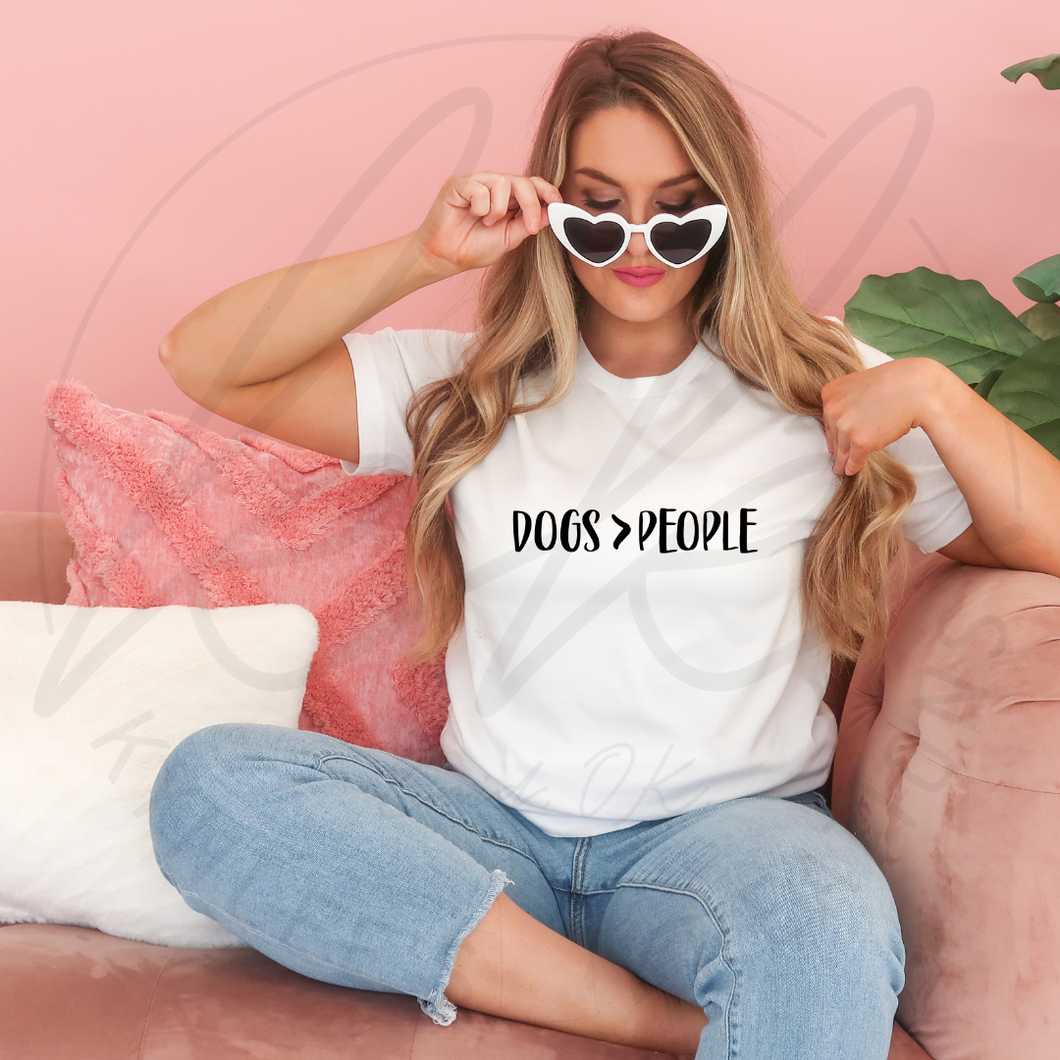 Dogs>People Tee