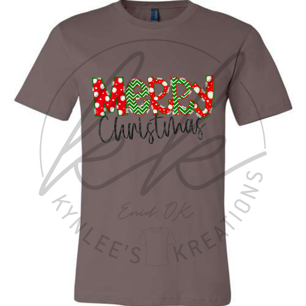 Doodle Merry Christmas Tee