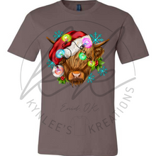 Load image into Gallery viewer, Christmas Cow Tee