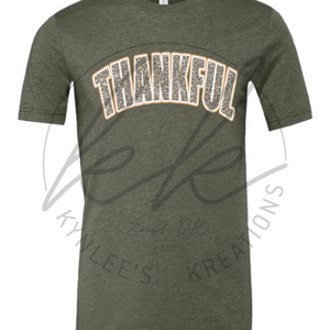 Leopard Thankful Tee