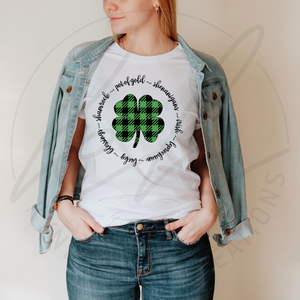 Plaid Shamrock Tee