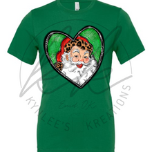 Load image into Gallery viewer, Santa Heart Tee