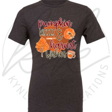 Load image into Gallery viewer, Pumpkin Kisses and Harvest Wishes Tee