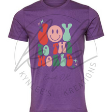 Load image into Gallery viewer, Smiley Joy To The World Tee