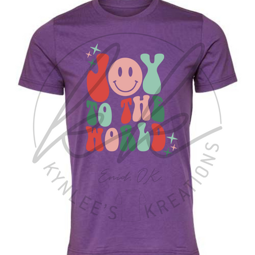 Smiley Joy To The World Tee