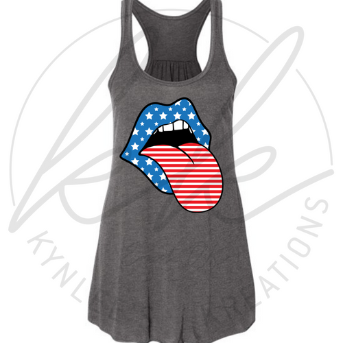 Stars and Stripes Tongue Tee