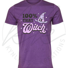 Load image into Gallery viewer, 100% That Witch Tee