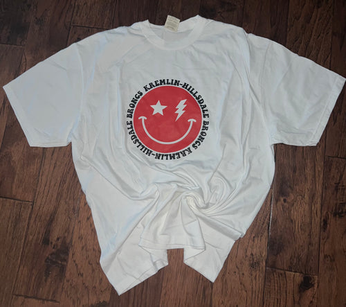 CUSTOM Smiley Face School Spirit Tee