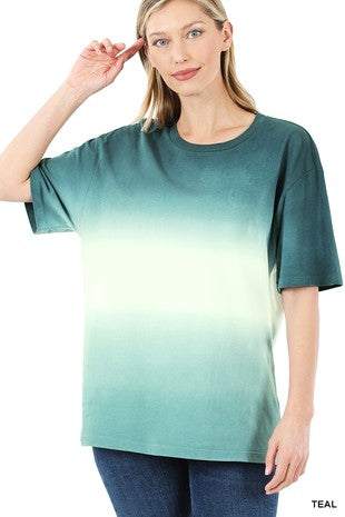 Ombré Teal Top
